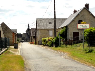 Nanteuil-la-Fosse (Aisne) city limit sign