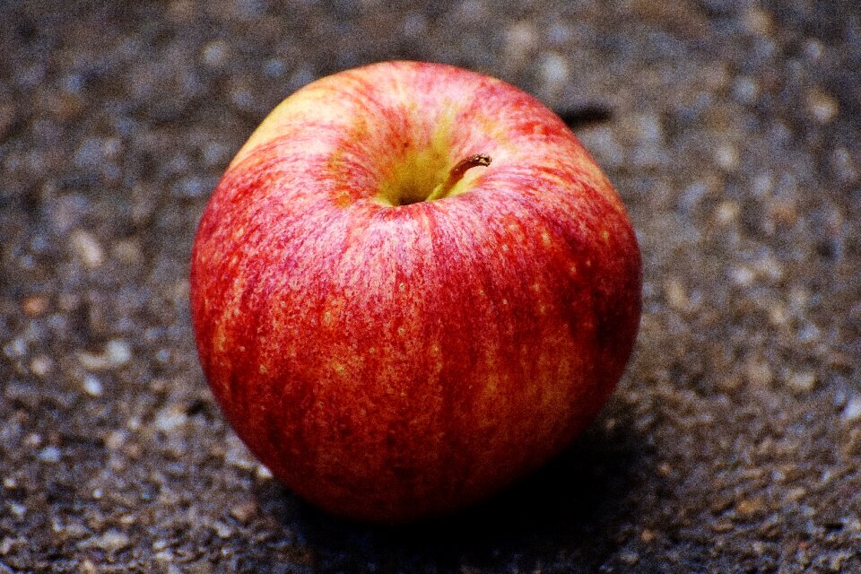 Fruit ripe red apple