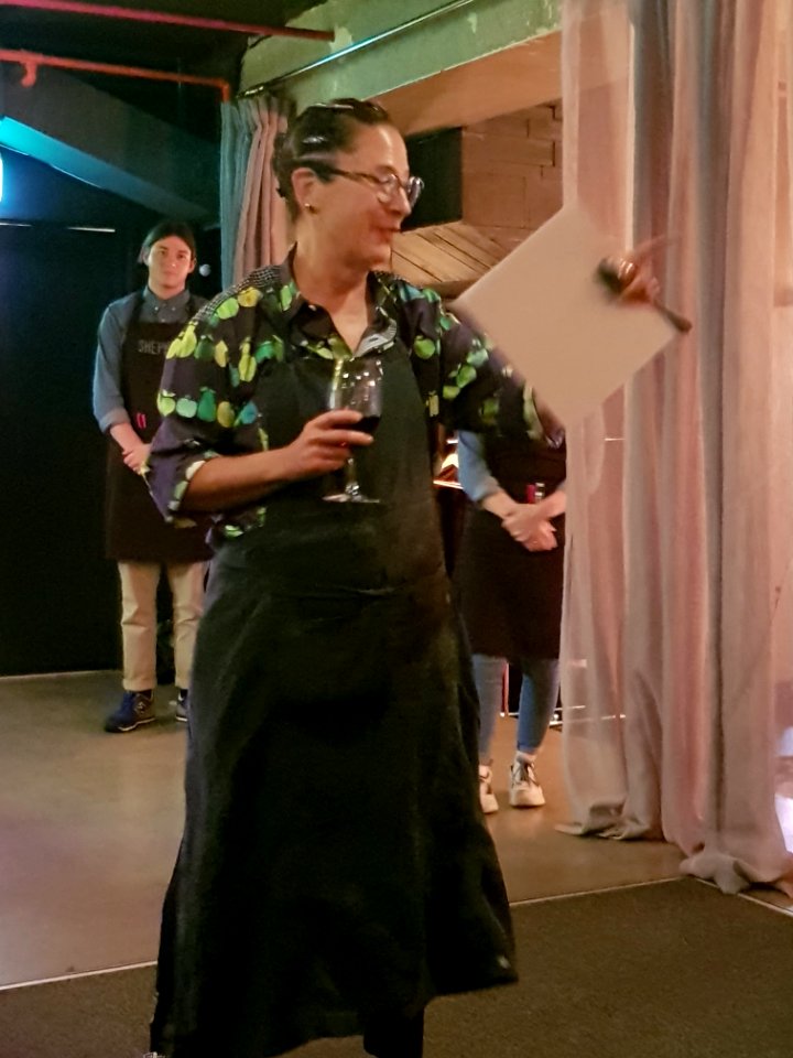 Nancy Silverton presenting at Shepherd, Wellington