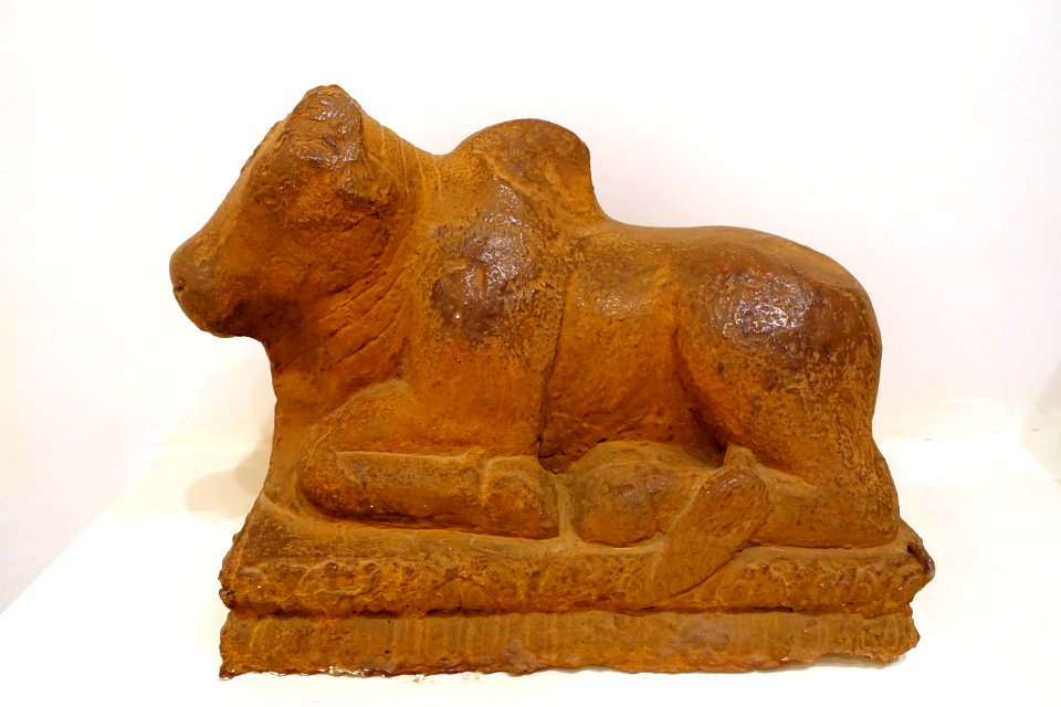 Nandi, Kim Dau historical vestige, Quang Nam province, 8th-9th century AD, stone - Vietnam National Museum of Fine Arts - Hanoi, Vietnam - DSC04791