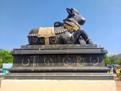 Nandi at Mahanadi Temple, Mahanandi, Andhra Pradesh India - 2