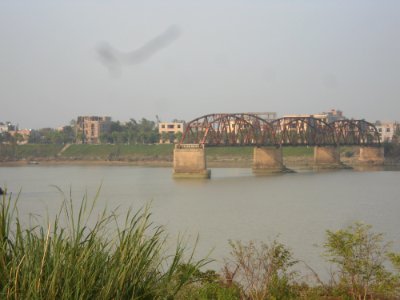 Nandu River Iron Bridge from the western shore - 02