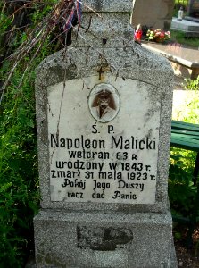 Napoleon Malicki - nagrobek
