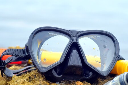 Sea snorkel wet photo
