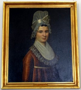 Nancy Church Robinson (1765-1845), 1815-1825, 3rd wife of General David Robinson, oil on canvas - Bennington Museum - Bennington, VT - DSC08577