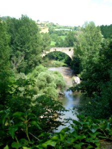 Nant (Aveyron, Fr), bridge over the Dourbie river photo