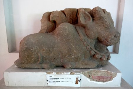 Nandi, 10th century, Quang Tri - Museum of Cham Sculpture - Danang, Vietnam - DSC01833