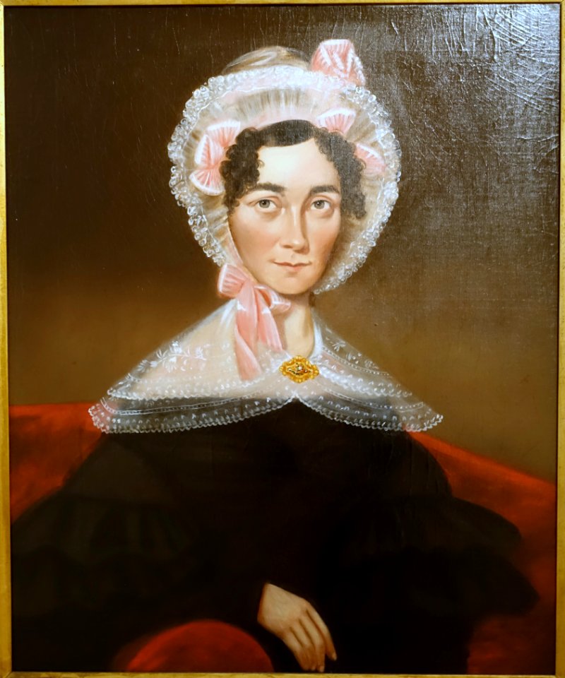 Nancy Blood Story, unknown artist, New England, c. 1835, oil on canvas - Peabody Essex Museum - DSC07648