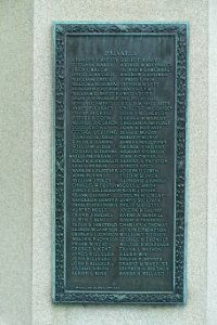 Names - Spanish-American War Monument by Melzar Hunt Mosman - Leominster, Massachusetts - DSC06202