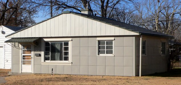 Nagel Lustron house from ENE 1