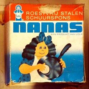 Nanas schuurspons