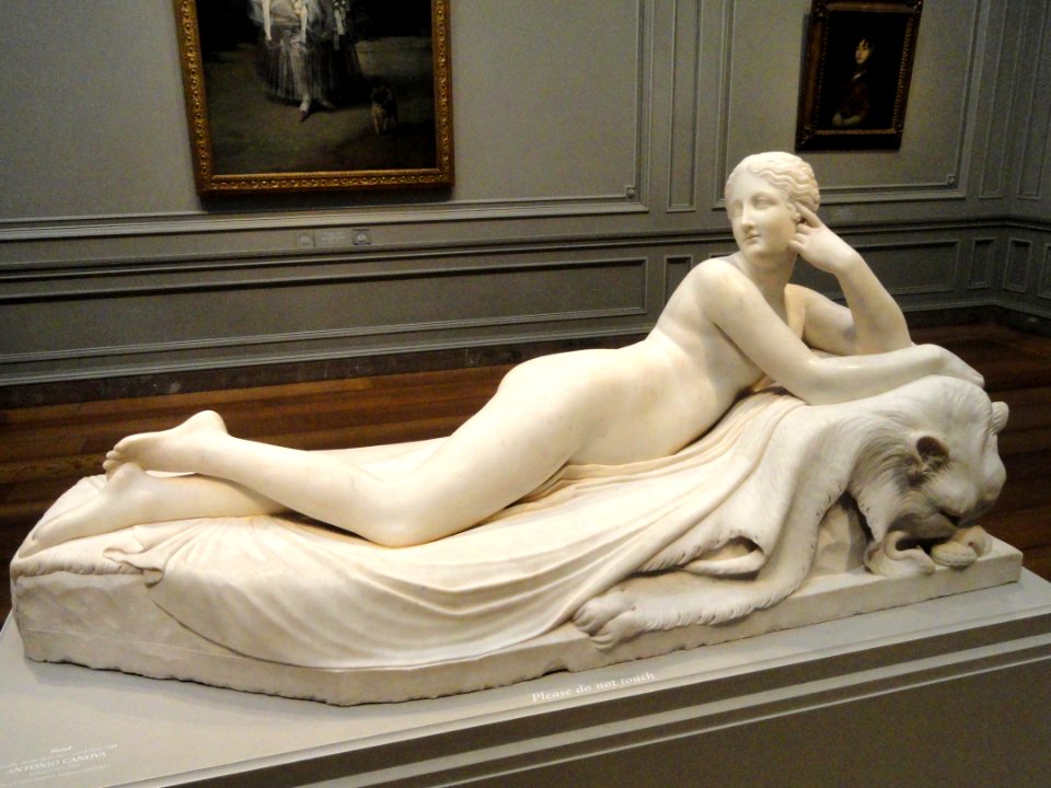 Naiad by Antonio Canova, model 1815-1817, carved 1820-1823, marble - National Gallery of Art, Washington - DSC09958