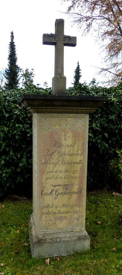 Nagold Friedhof Grab Gschwindt