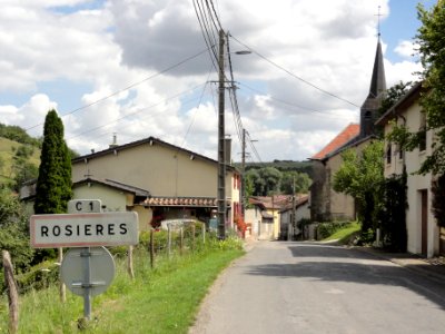 Naives-Rosières (Meuse) Rosières, city limit sign