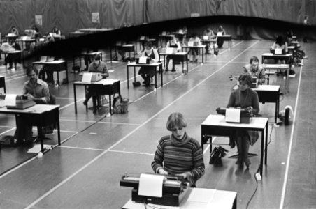 Nationaal kampioenschap machineschrijven, Amsterdam, Bestanddeelnr 928-9580