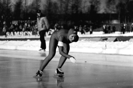 Natalja Petroeseva (Sovjet-Unie) in actie tijdens de 1000 meter, Bestanddeelnr 931-2700