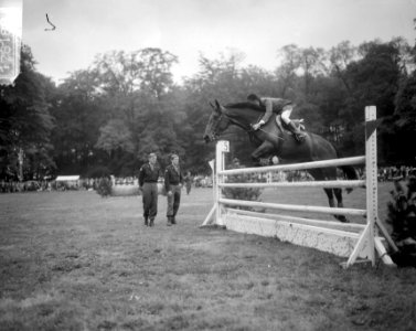 Nationaal Concours Hippique te Bennekom, W. Philips op Nuenen, Bestanddeelnr 917-8188