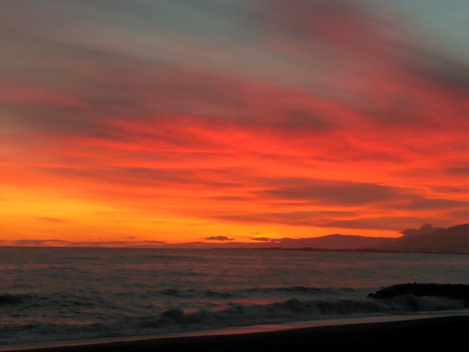 Red sunset natural wonders