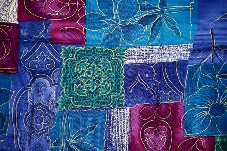 Blue purple turquoise