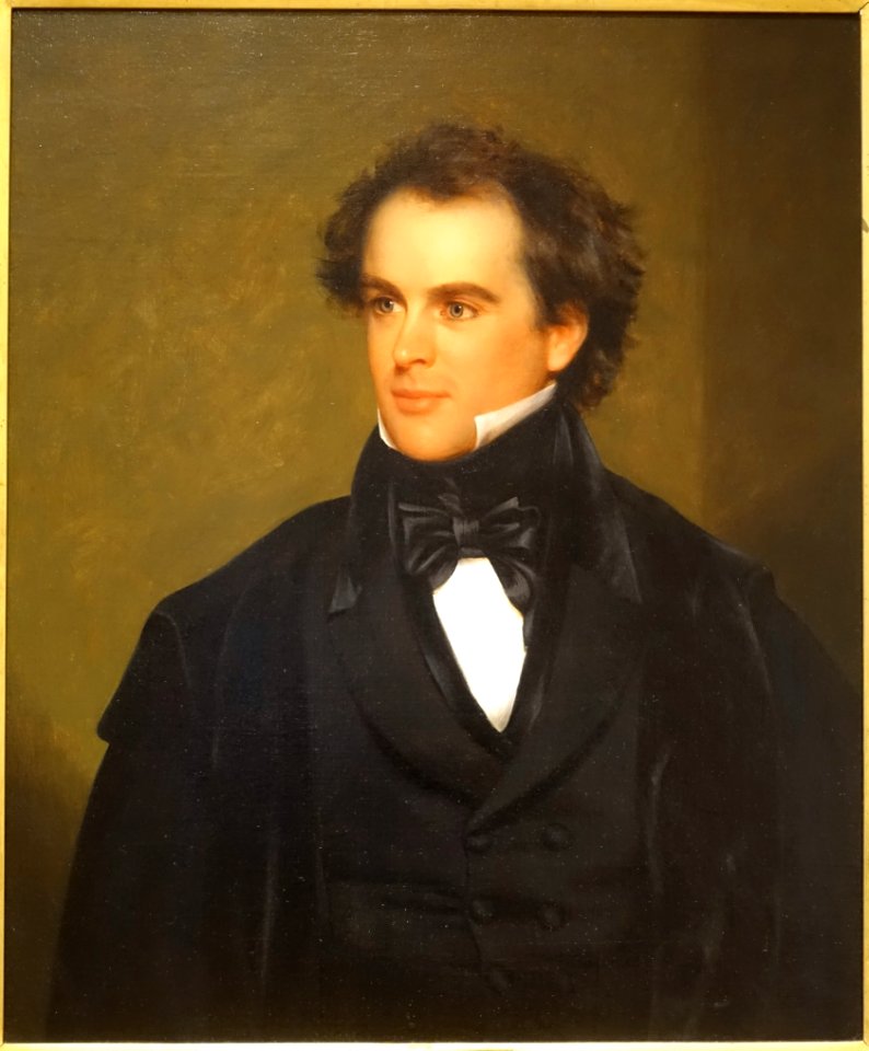 Nathaniel Hawthorne by Charles Osgood, 1840, oil on canvas - Peabody Essex Museum - DSC07025