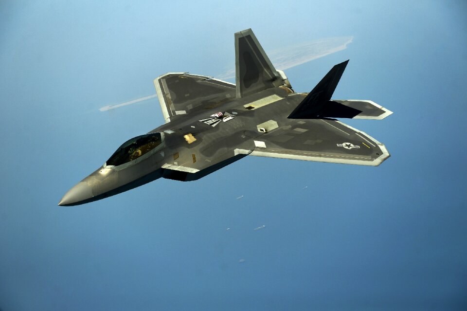 F-22 fighter airplane