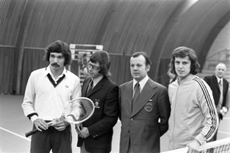 Nederland tegen Tsjechoslowakijke (tennis) in Frans Ottenstadion in Amsterdam R, Bestanddeelnr 927-6201