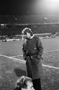 Nederland tegen Belgie (Rotterdam) 2-1, WK kwalificatiewedstrijd bondscoach Bee, Bestanddeelnr 933-4900