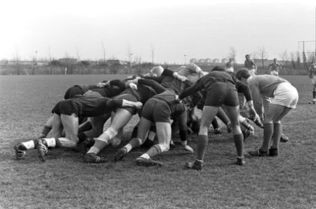 Nederland tegen Belgie, rugby, spelmomenten, Bestanddeelnr 920-1725