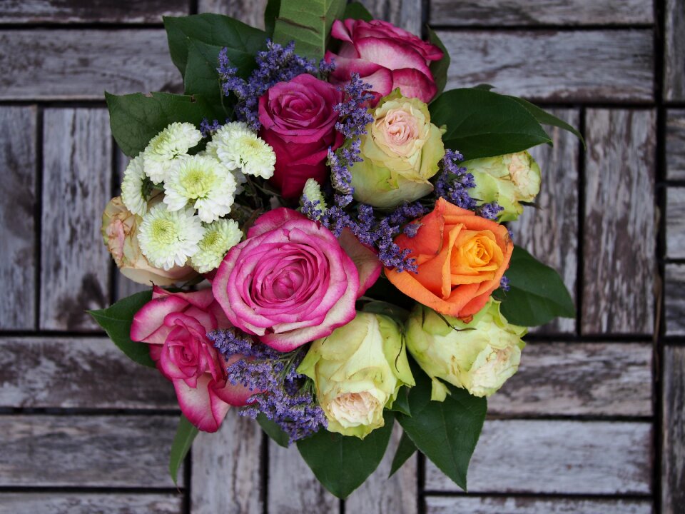 Gesture roses celebration