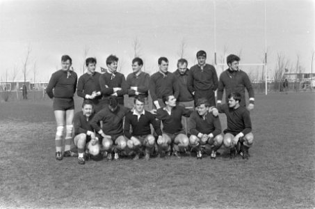 Nederland tegen Belgie, rugby, het Nederlands en Belgisch rugby-team, Bestanddeelnr 920-1726