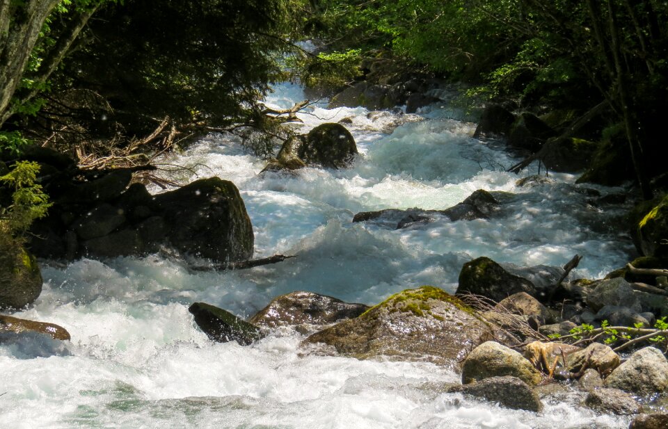 River waterfall bach