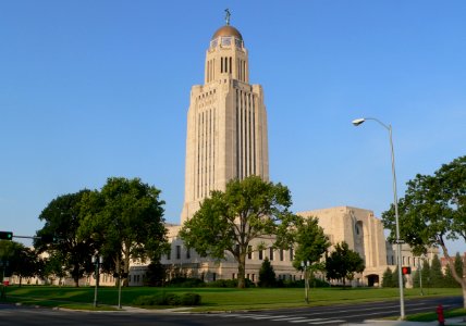 Nebraska State Capitol from NE 1