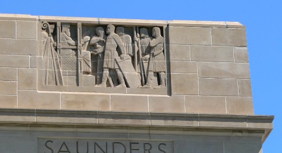 Nebraska State Capitol SE corner S panel 1