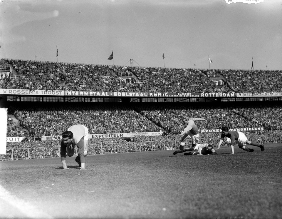 Nederland-Frankrijk. Frans doelpunt, Bestanddeelnr 903-3270
