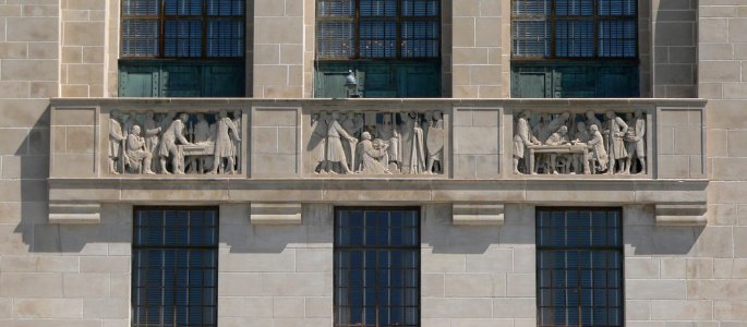 Nebraska State Capitol S pavilion panels 1