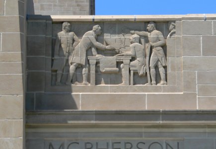 Nebraska State Capitol E side N of E entrance 1
