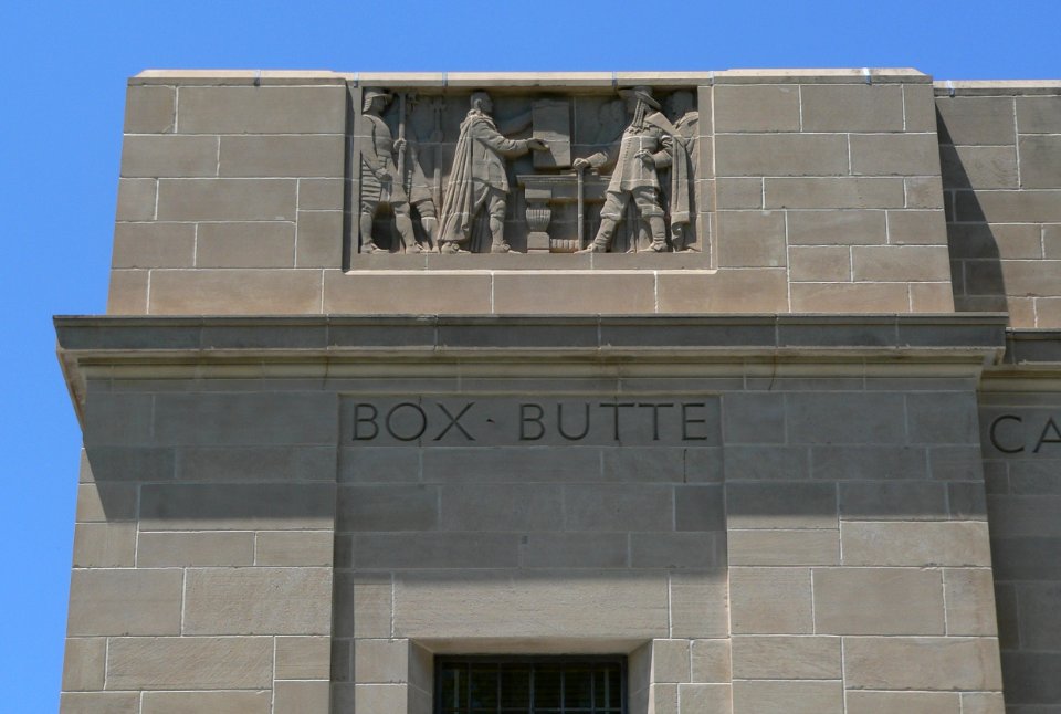 Nebraska State Capitol SE corner E panel 1