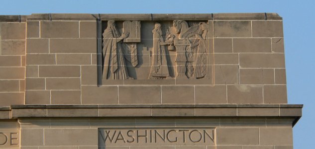Nebraska State Capitol NW corner N panel 1