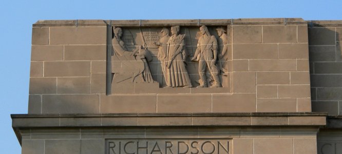 Nebraska State Capitol NE corner N panel 1