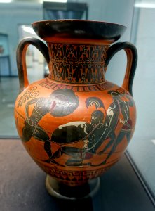Neck amphora with Poseidon battling the giants, attributed to the Antimenes Painter, c. 520 BC, L 185 - Martin von Wagner Museum - Würzburg, Germany - DSC05575