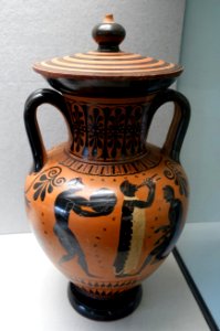 Neck amphora with discus thrower and distance jumper, Attic, c. 510 BC, L 204 - Martin von Wagner Museum - Würzburg, Germany - DSC05526