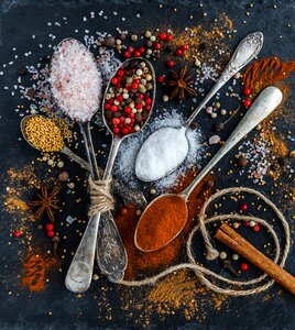 Spices ingredients condiments