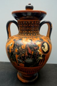 Neck amphora with the fall of Troy, Attic, c. 510 BC, L 179 - Martin von Wagner Museum - Würzburg, Germany - DSC05554