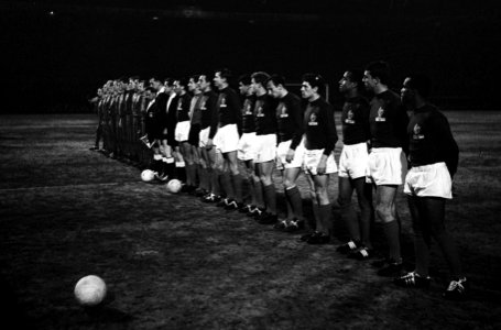 Nederland tegen Frankrijk 1-0 Nr 6 Nederlands elftal Van Wissen , Haak, Klaass, Bestanddeelnr 915-0492
