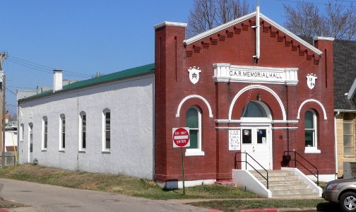 Nebraska City GAR hall from SW 1