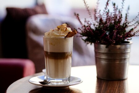 Coffee cream cup photo