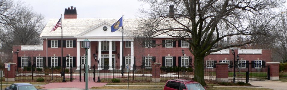 Nebraska governor mansion from N 1