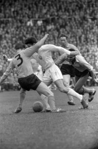 Nederland tegen Bulgarije 4-2 in het Olympisch Stadion spelmoment voor Nederland, Bestanddeelnr 911-1439