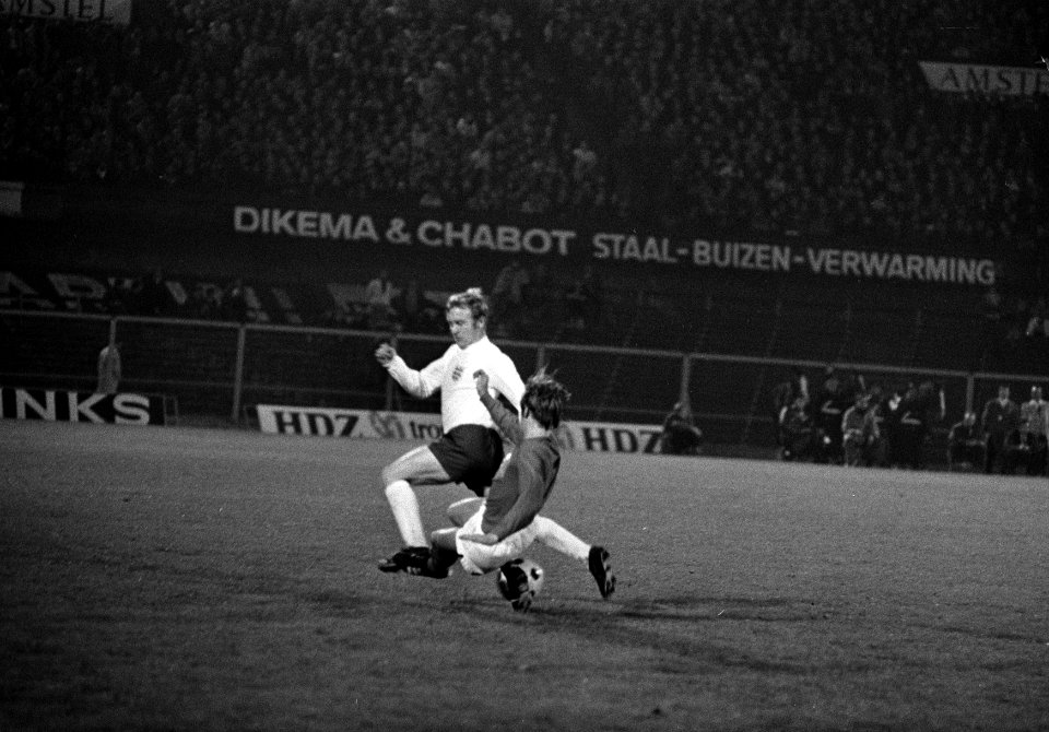 Nederland tegen Engeland 0-1. Spelmoment, Bestanddeelnr 922-9419