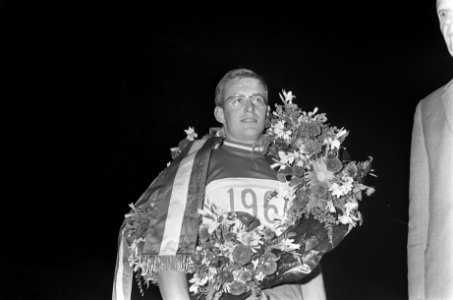Nederlandse Kampioenschappen Wielrennen op de baan. Jan Janssen kampioen sprint , Bestanddeelnr 919-4264